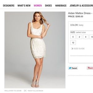 NWT Aidan Mattox cocktail dress
